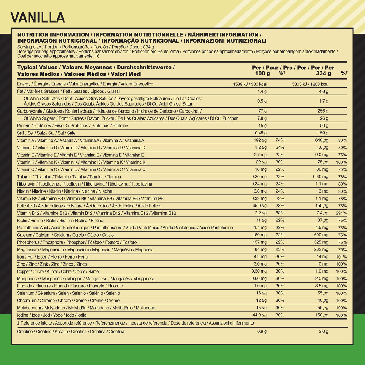Serious Mass (5330g) Vanille
