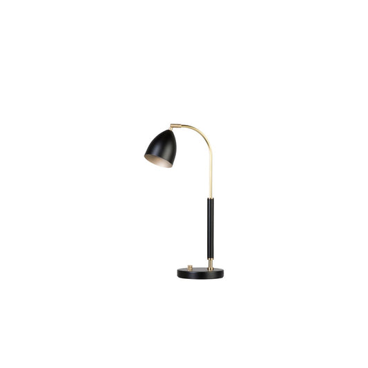 Deluxe bordslampa svart/mässing