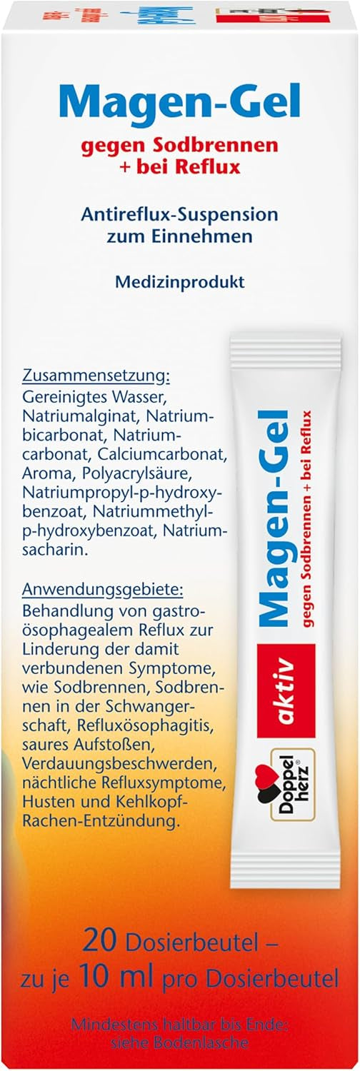 Magen-Gel gegen Sodbrennen + bei Reflux (20x10ml)