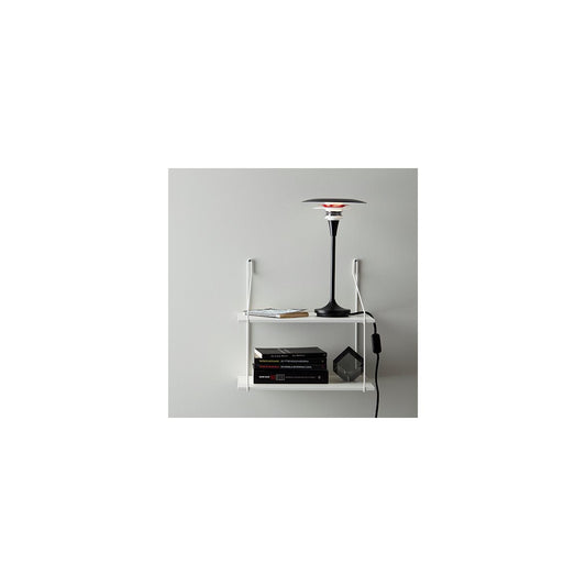 Diablo bordslampa Ø20 mattsvart/blankröd