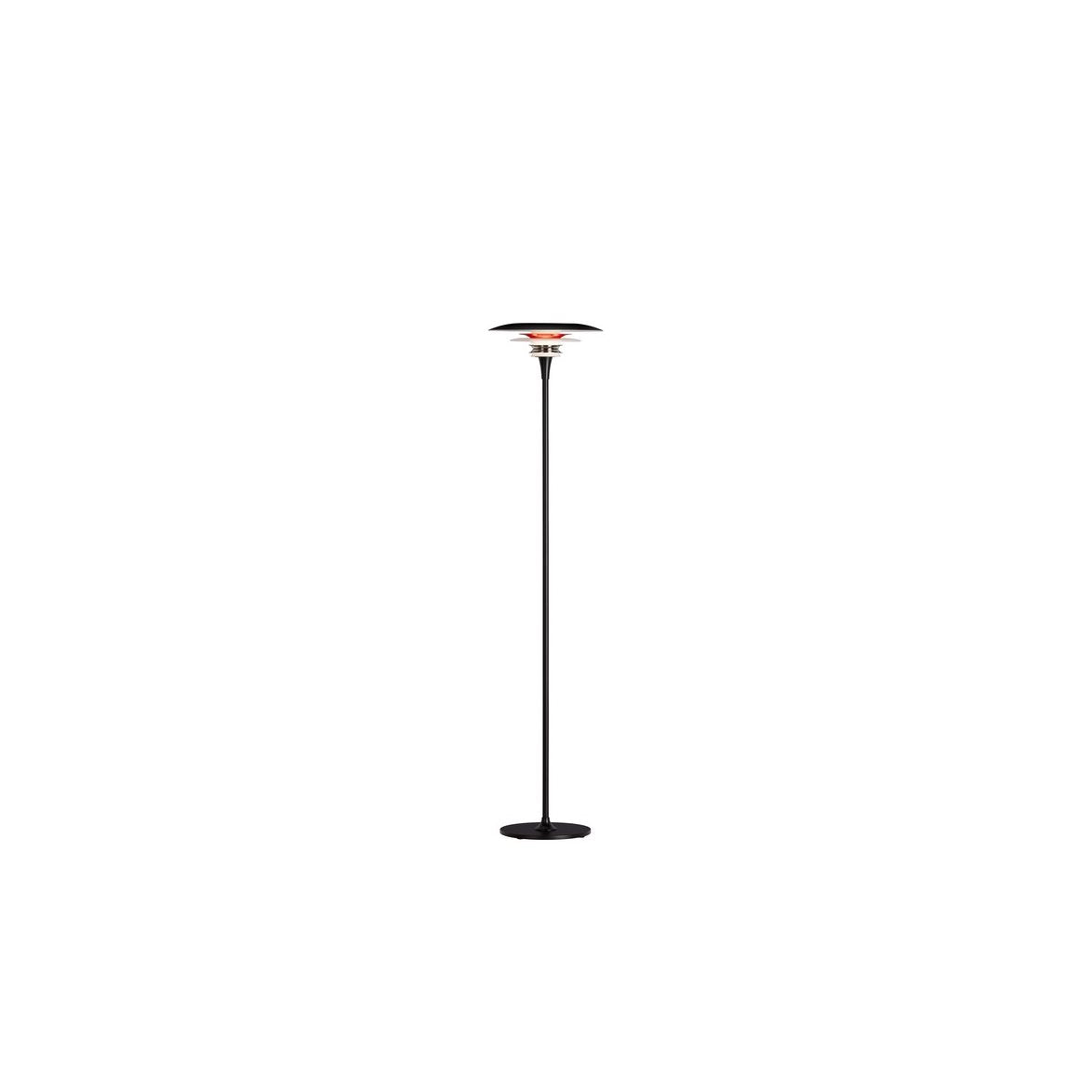 Diablo golvlampa Ø30 mattsvart/blankröd