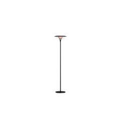 Diablo golvlampa Ø30 mattsvart/blankröd