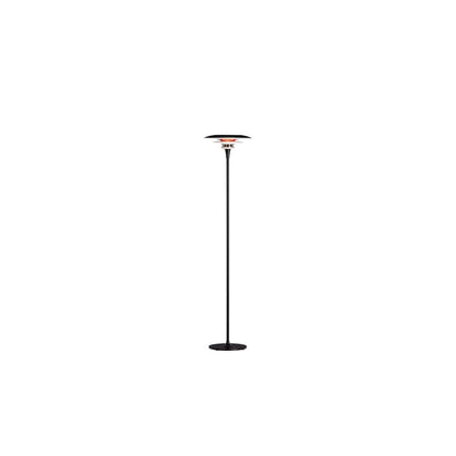 Diablo golvlampa Ø30 mattsvart/blankröd