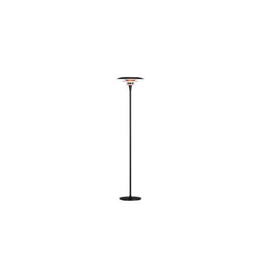 Diablo golvlampa Ø30 mattsvart/blankröd
