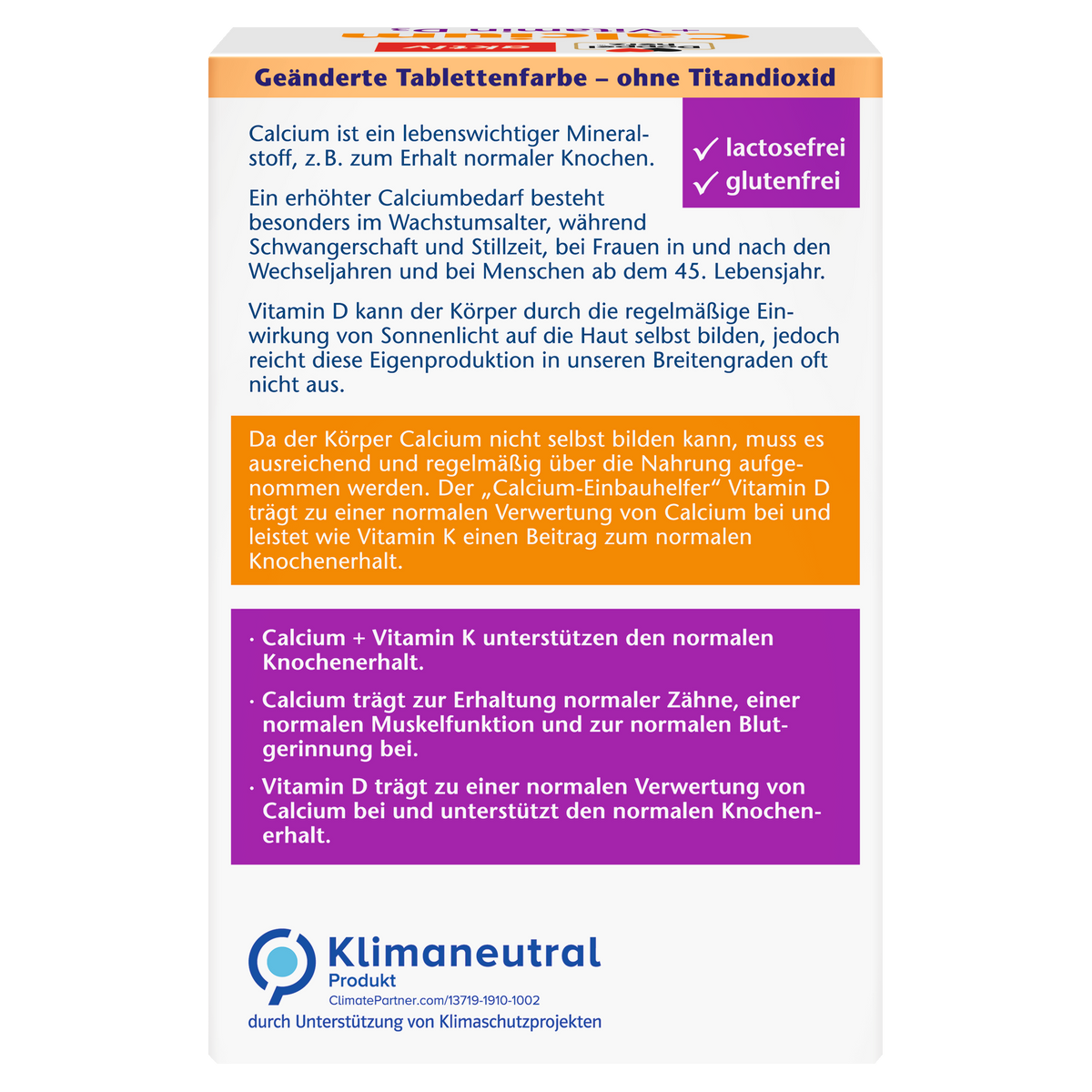 Calcium + D3 (1200 mg) (120 Tabletten)