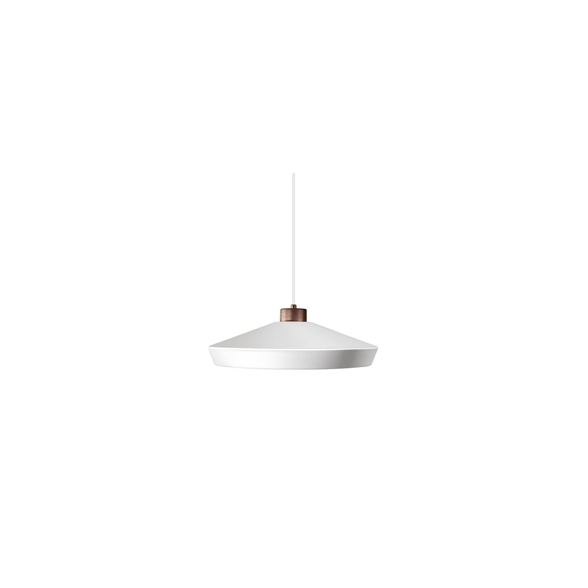 Edge L pendel mattvit/brons