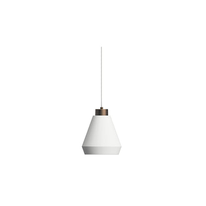 Edge M pendel mattvit/brons