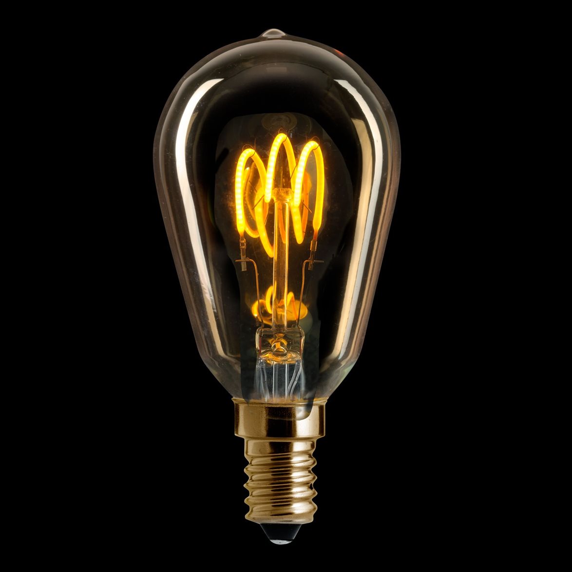 Edison LED E14 guld 165lm 2000K dimbar