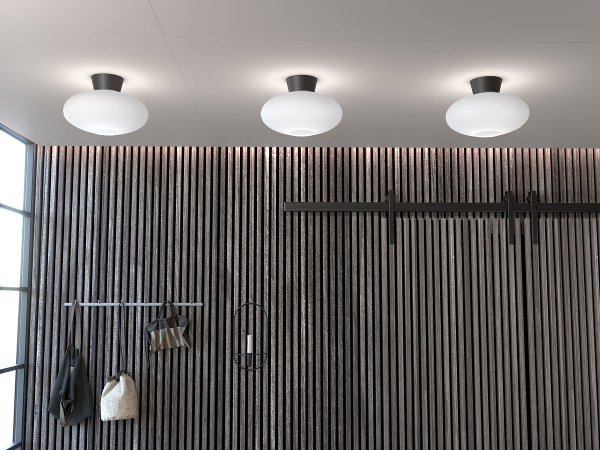 Bullo plafond oxid/opal lång