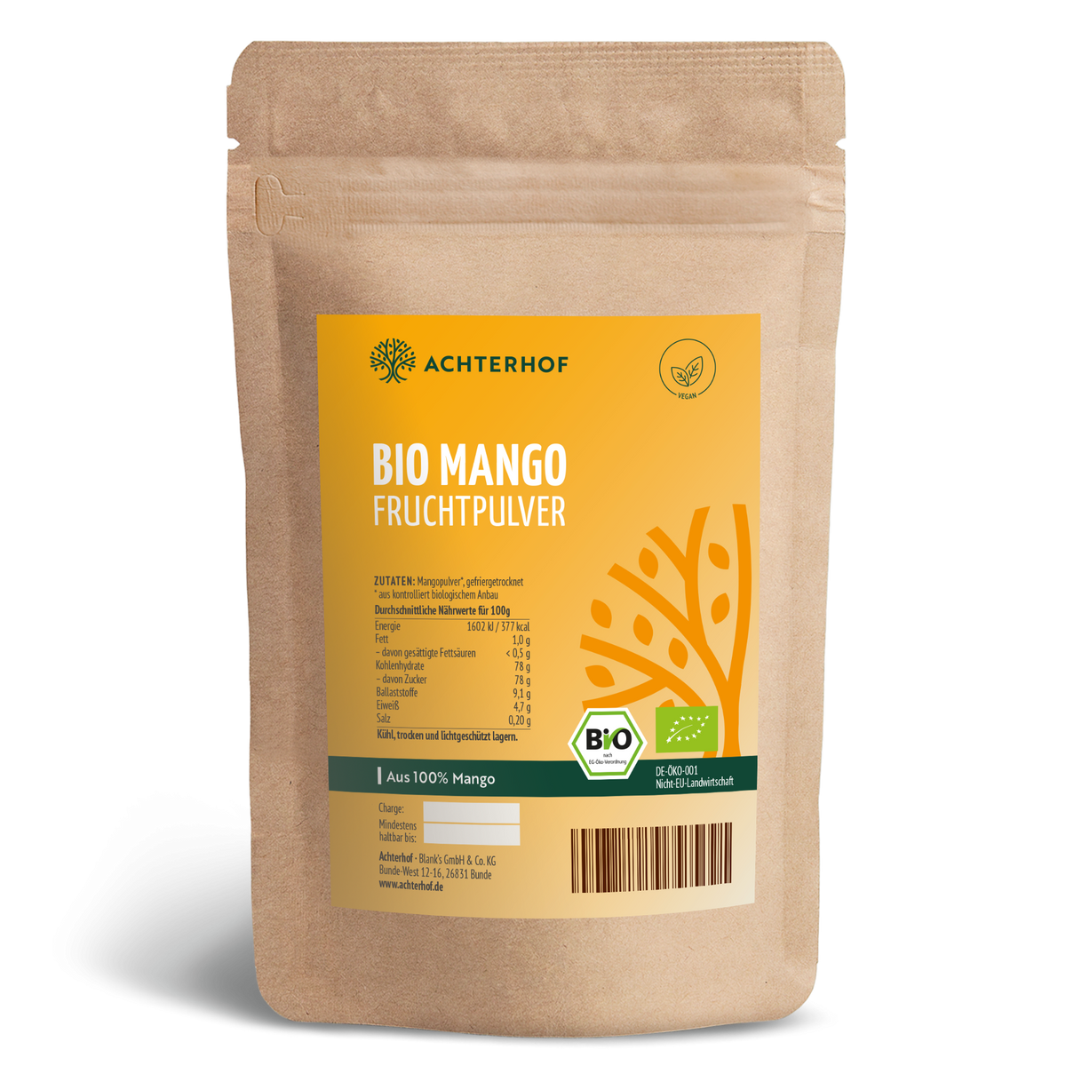 Bio Mango Fruchtpulver (100g)