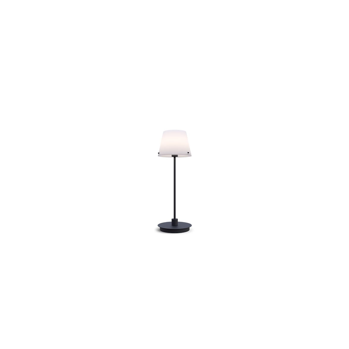 Gil il Grande bordslampa svart/opal glas