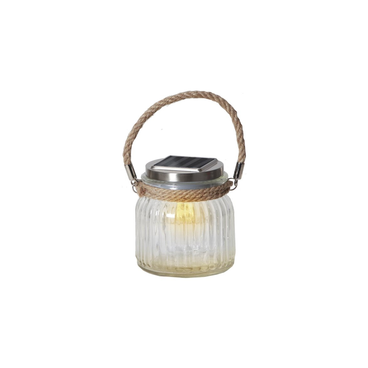 GLASS JAR solcellslampa