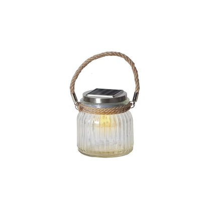 GLASS JAR solcellslampa