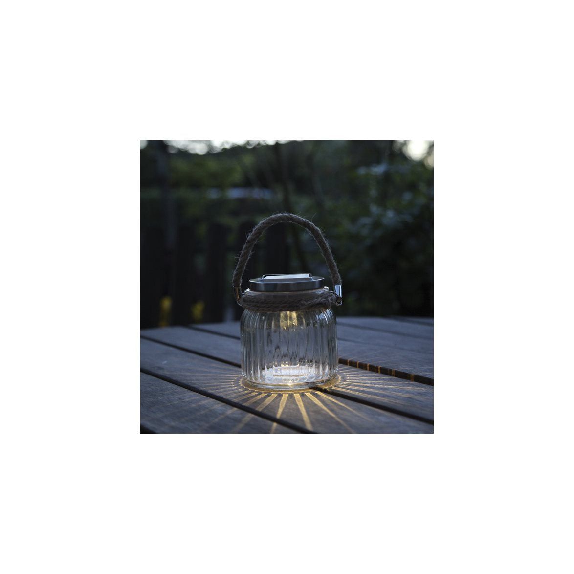 GLASS JAR solcellslampa
