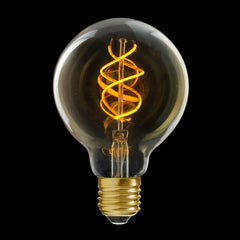 Glob LED E27 guld 80mm 250lm 2000K dimbar