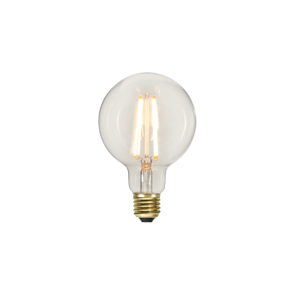 Glob LED 3-steg E27 klar 95mm 700lm 2100K