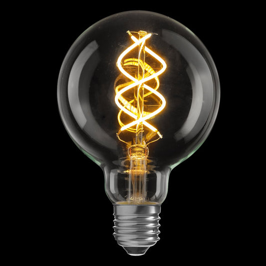 Glob LED E27 klar 100mm 300lm 2200K dimbar