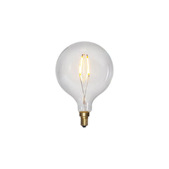 Glob LED E14 klar 95mm 100Lm 2100K dimbar