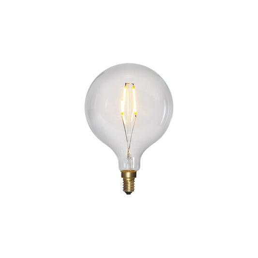 Glob LED E14 klar 95mm 100Lm 2100K dimbar