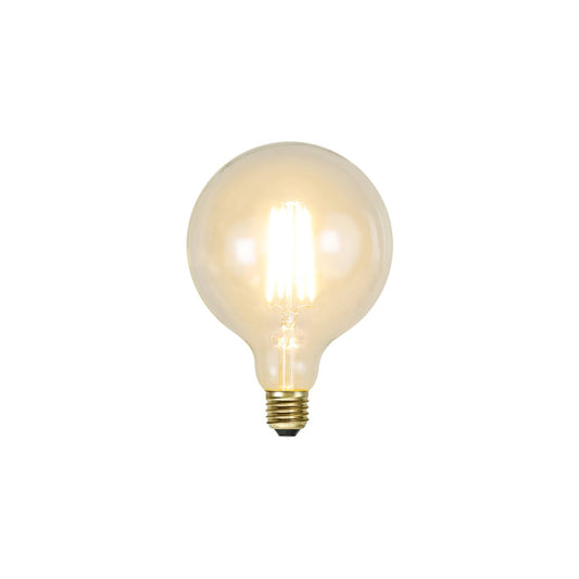 Glob LED E27 klar 125mm 320lm 2100K dimbar