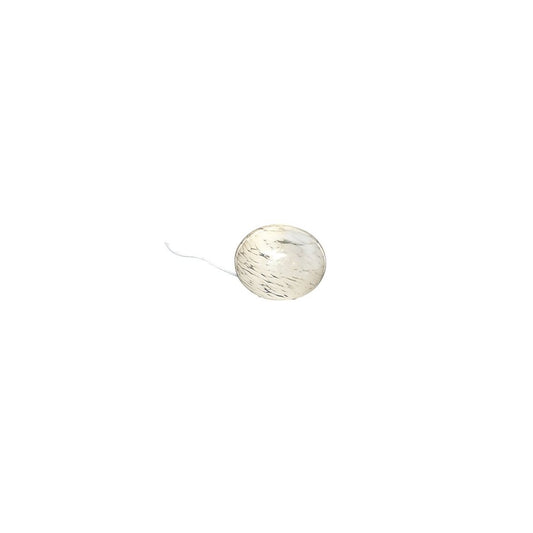 GLOBUS bordslampa 13cm vit prickig