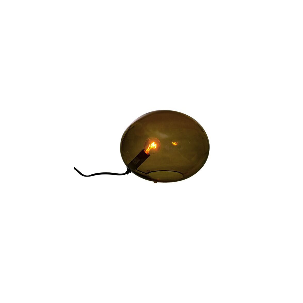 GLOBUS bordslampa 24cm brun