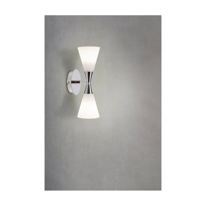 Harlekin vägglampa svart