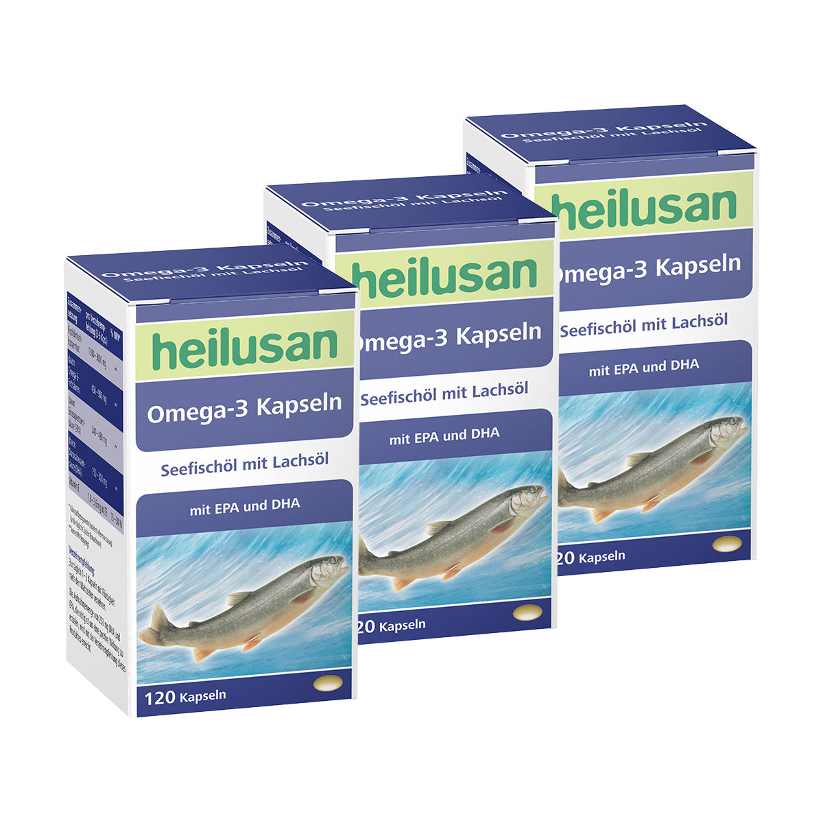 Heilusan Omega-3 3-Monatspackung (3x120 Kapseln)
