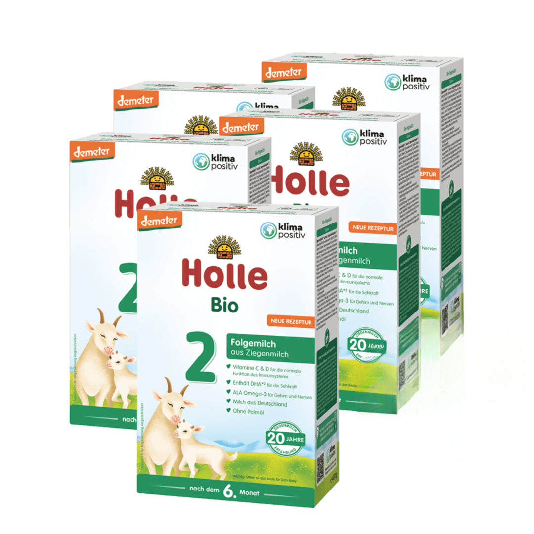 3er Pack Demeter Folgemilch 2 auf Ziegenmilchbasis - 5x400g - nach dem 6. Monat