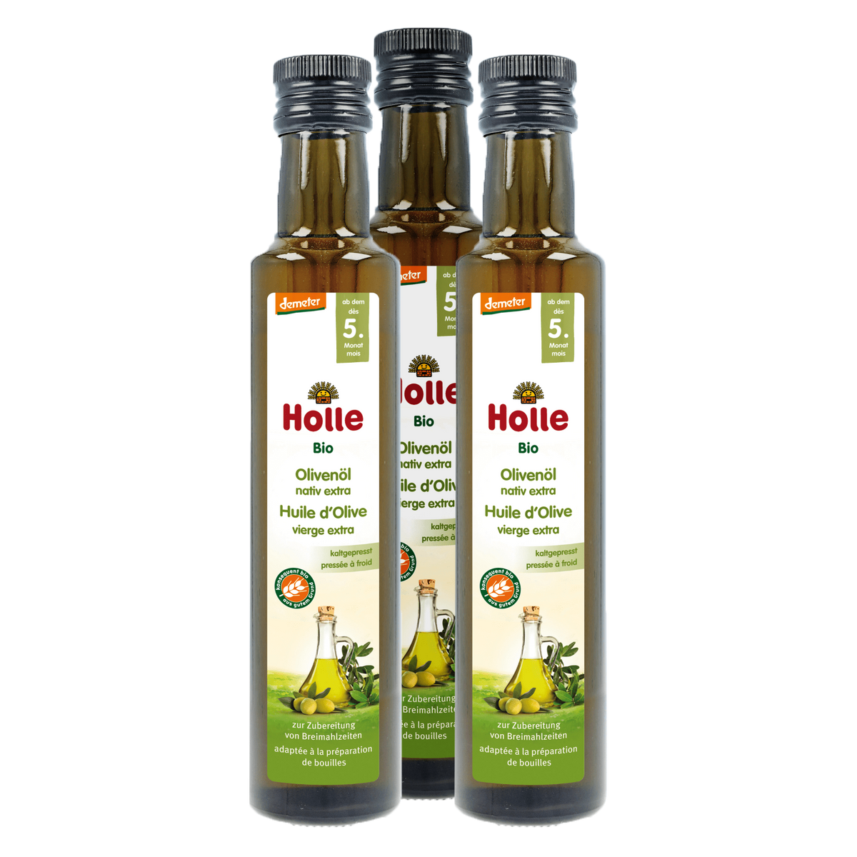 3er Pack Bio-Olivenöl nativ extra ab dem 5. Monat (250ml)