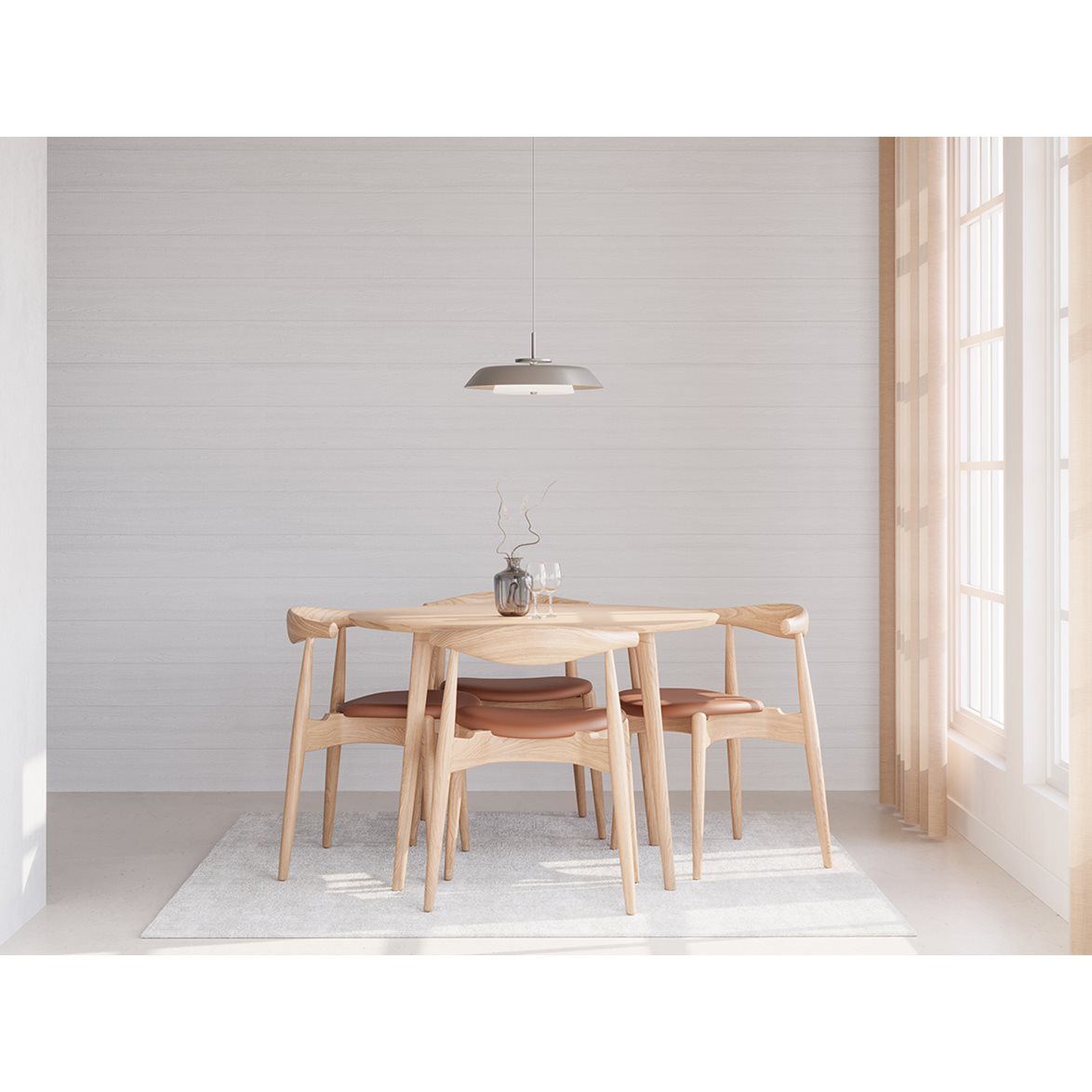 HORISONT taklampa 43cm champagne