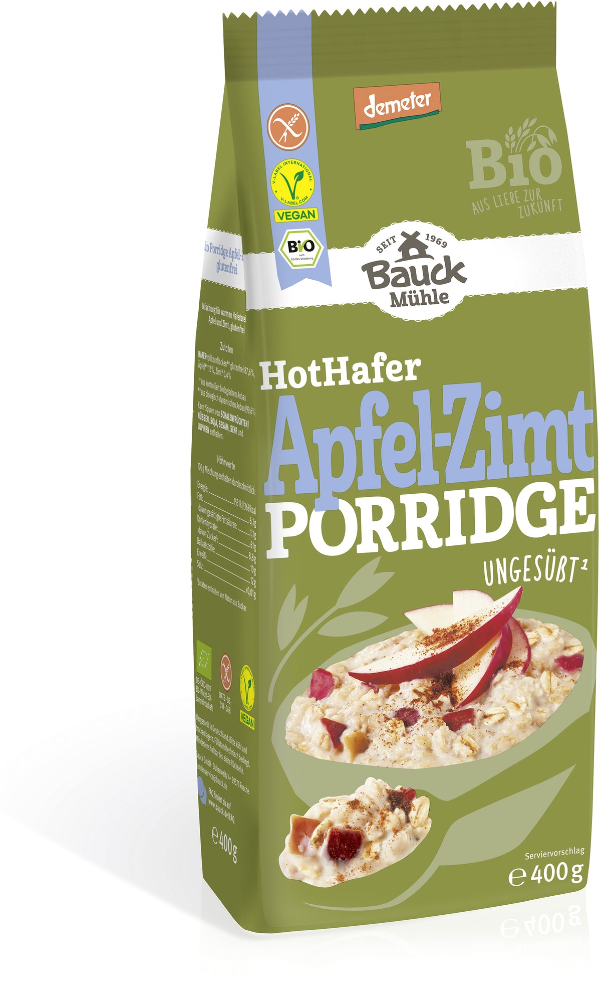 Hot Hafer Apfel-Zimt demeter (400g)
