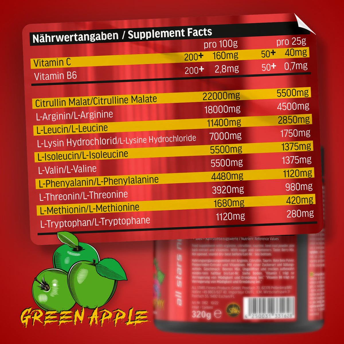 Intra-X Markus Schmid Edition Intraworkout (400g)