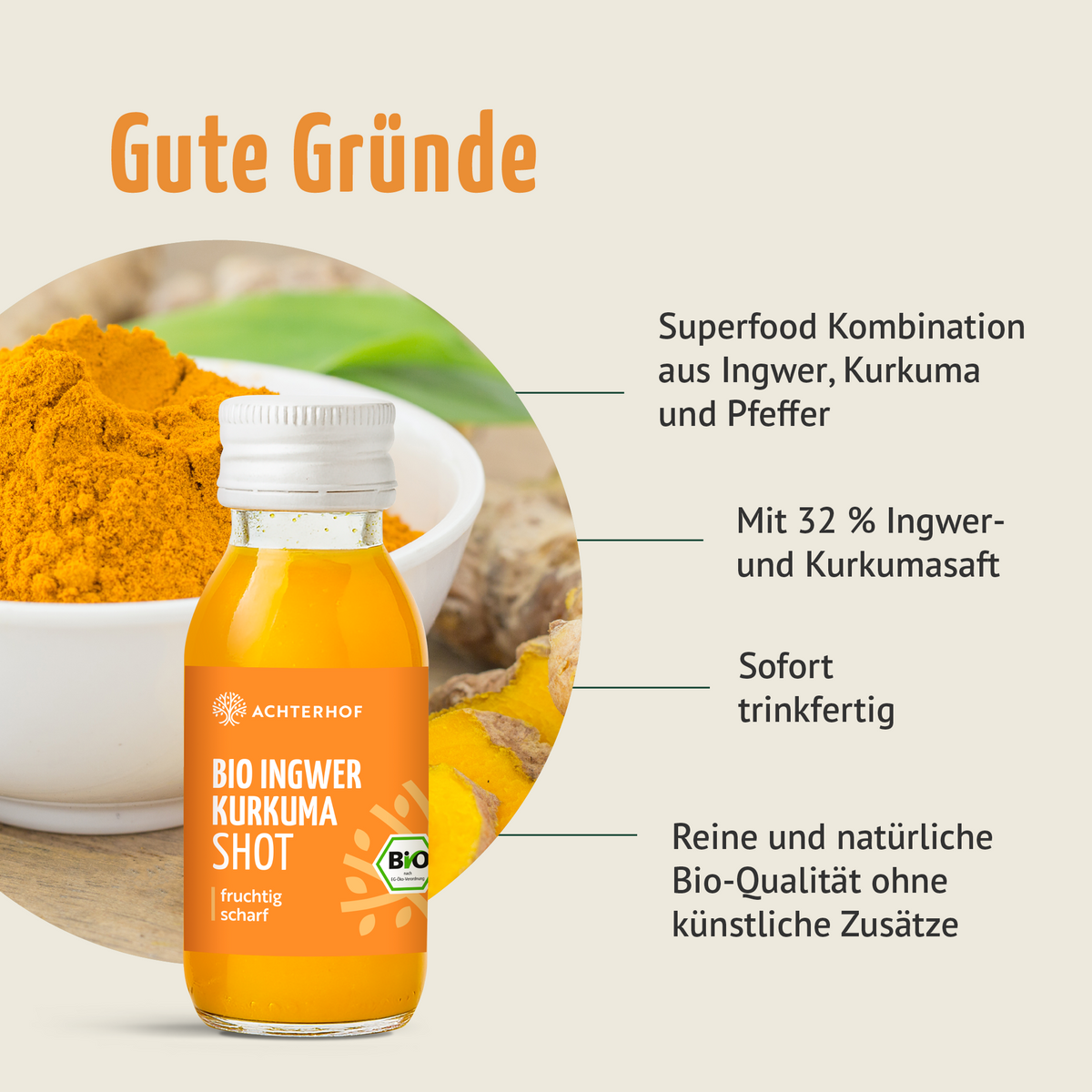Fastendrinks 6 Flaschen Kräuterwunder Bio