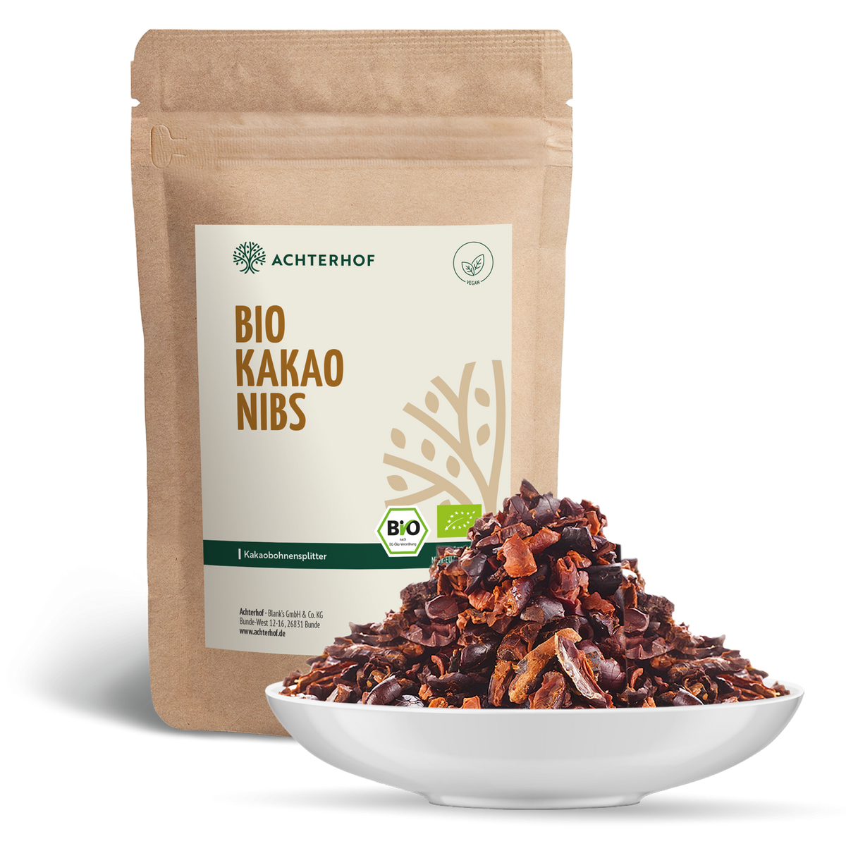 Bio Kakao Nibs roh & ungeröstet (200g)