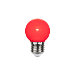Klot LED E27 röd 1W