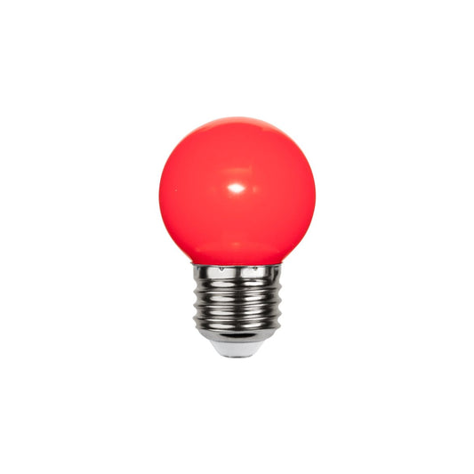 Klot LED E27 röd 1W