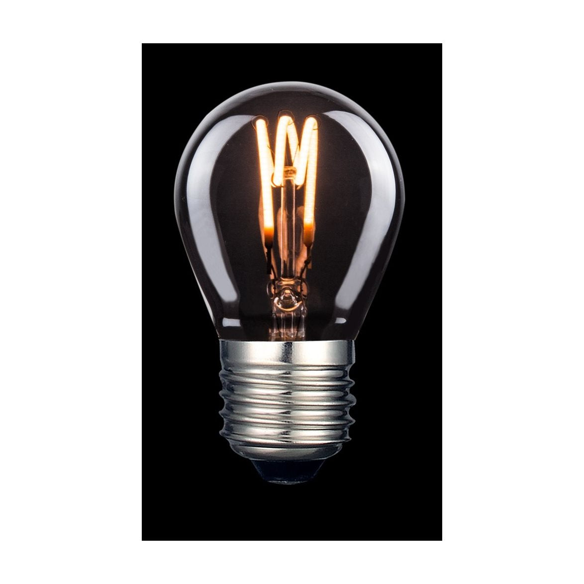 Klot LED Nero E27 3-steg rök