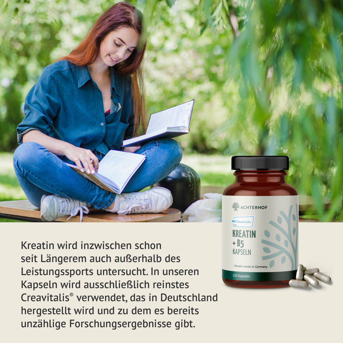 Creavitalis® Kreatin+B5 Kapseln (150 Kapseln)