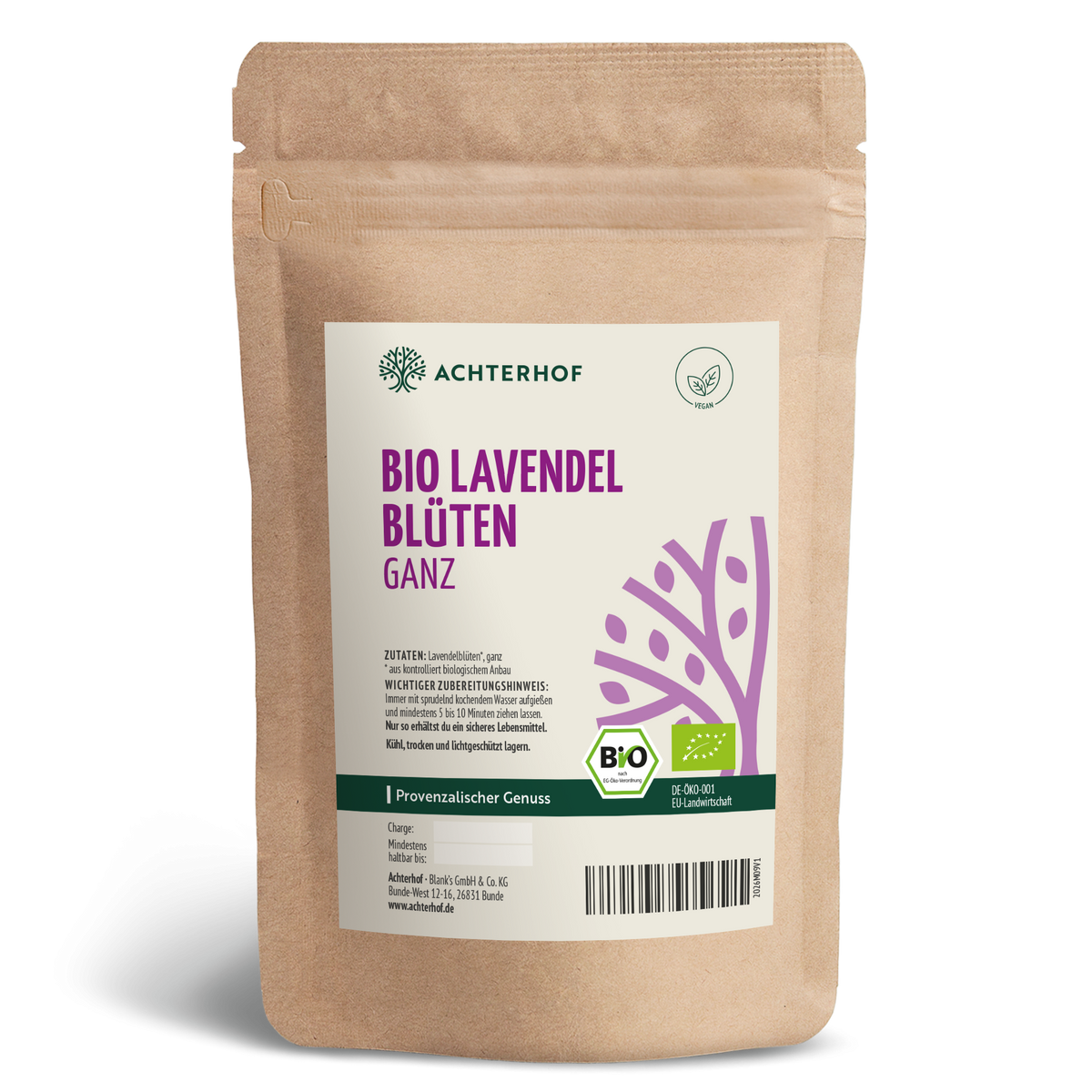 Lavendelblüten ganz Bio (500g)