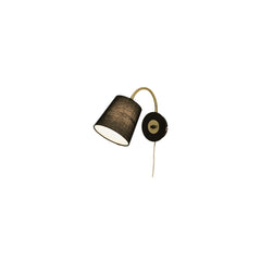 LJUSDAL vägglampa  svart/matt mässing
