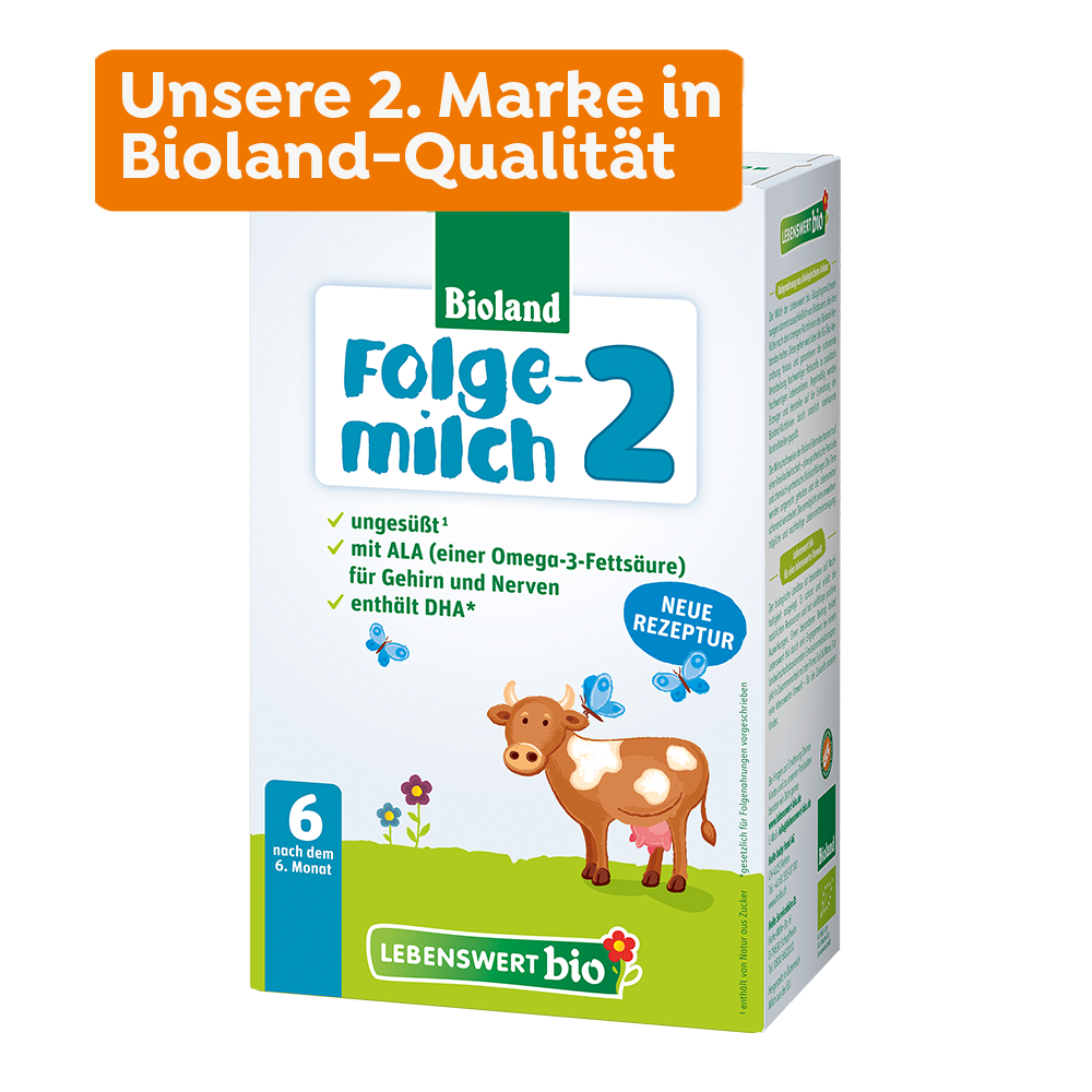 Lebenswert Bio-Folgemilch 2 nach dem 6. Monat (500g)