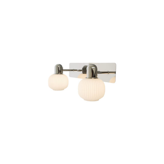 MESSINA vägglampa 2a krom/vit