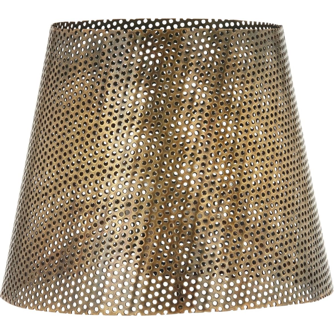 Mia hålad lampskärm Antik mässing 17cm