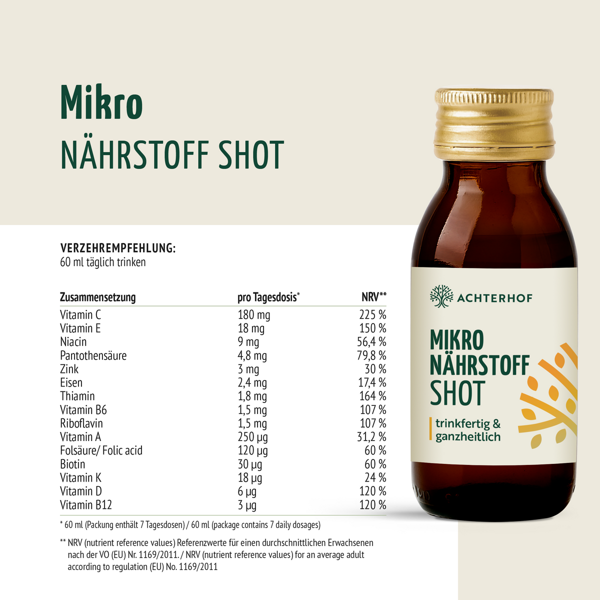 Fastendrinks 6 Flaschen Kräuterwunder Bio