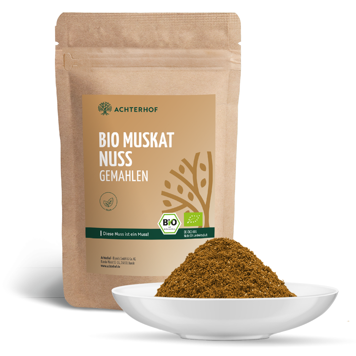 Muskatnuss gemahlen Bio (100g)