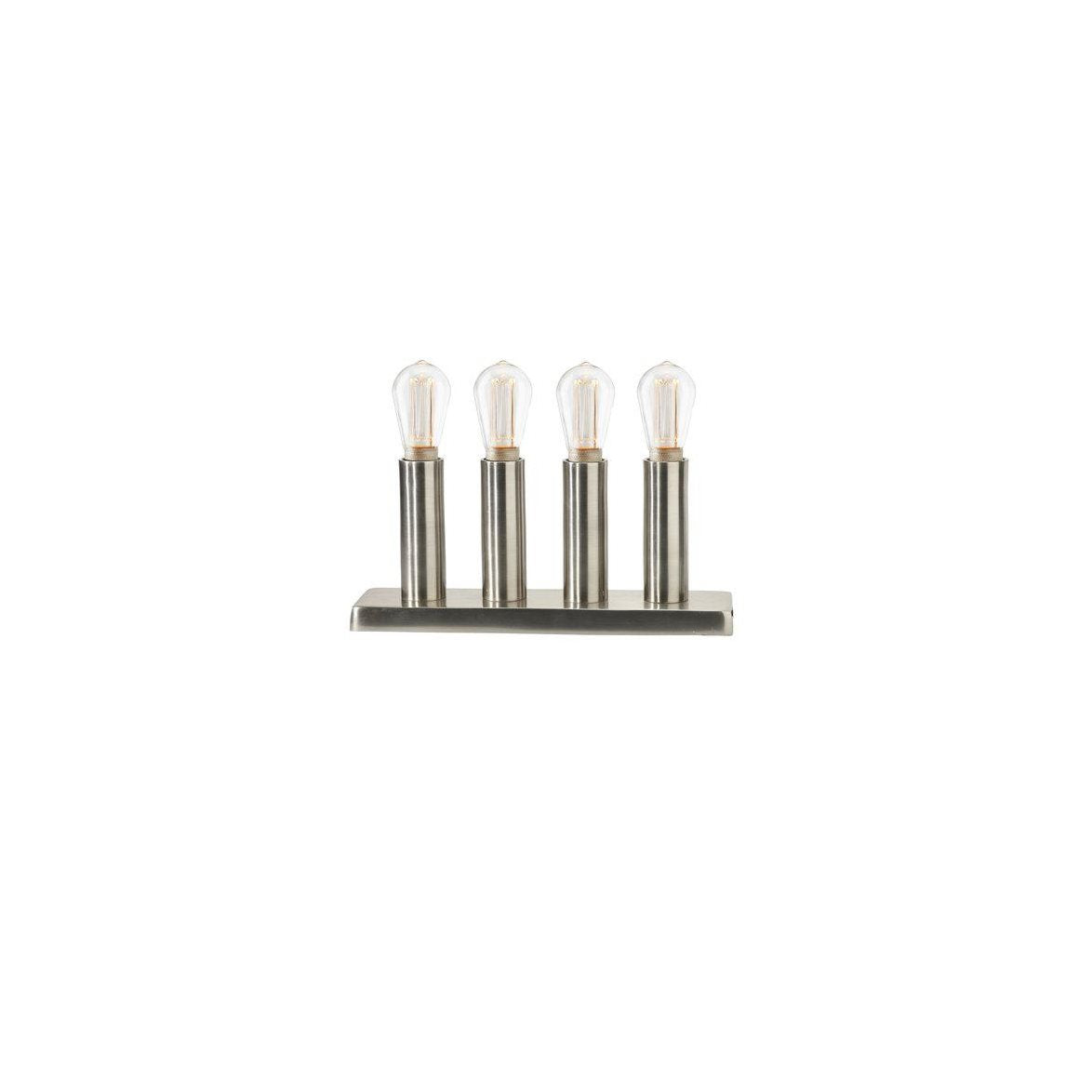 Notice Ljusstake i slät antiksilverfinish med ljuskällor