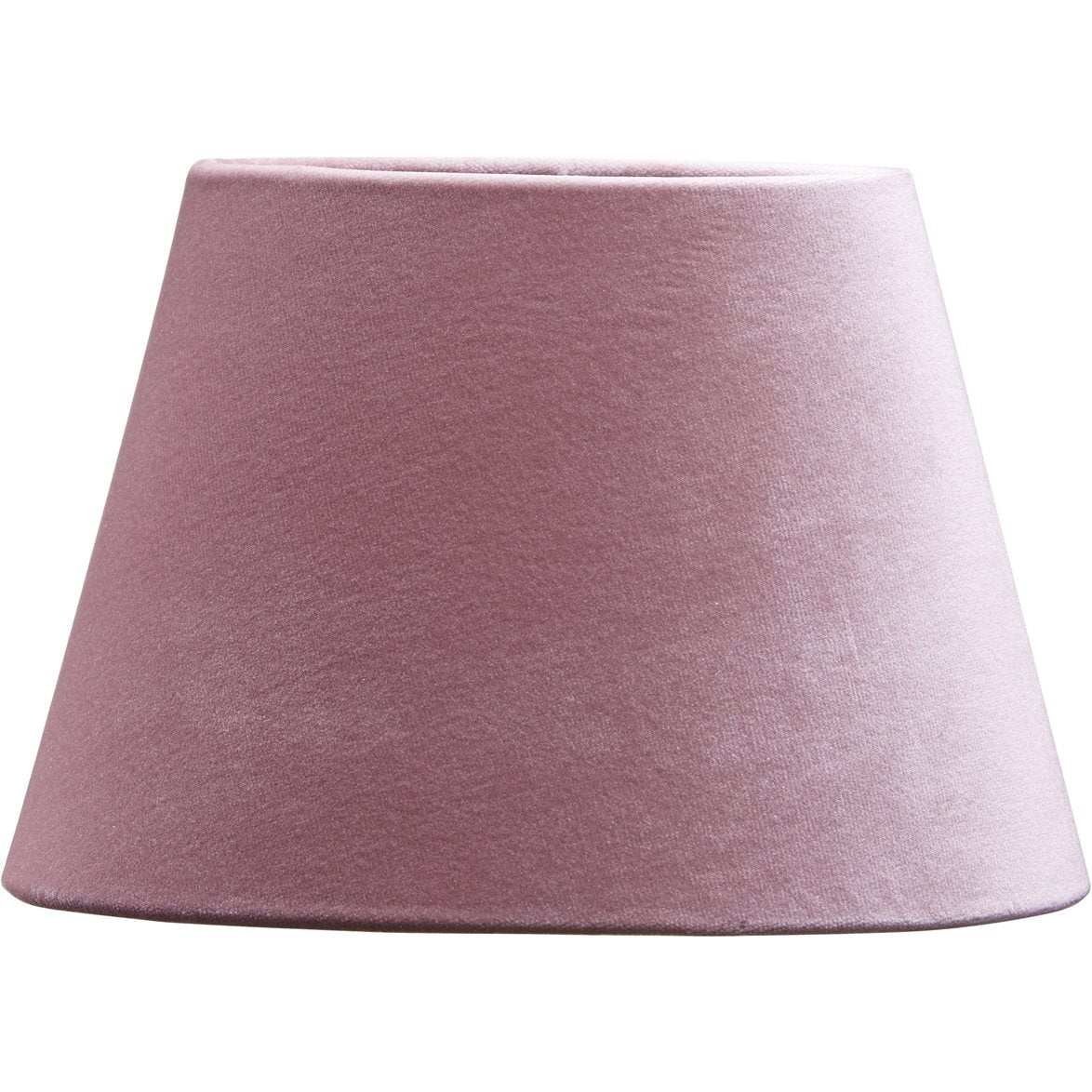 Oval Lampskärm Sammet Klarrosa
