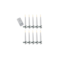 Paulina julgransljus batteri Vit