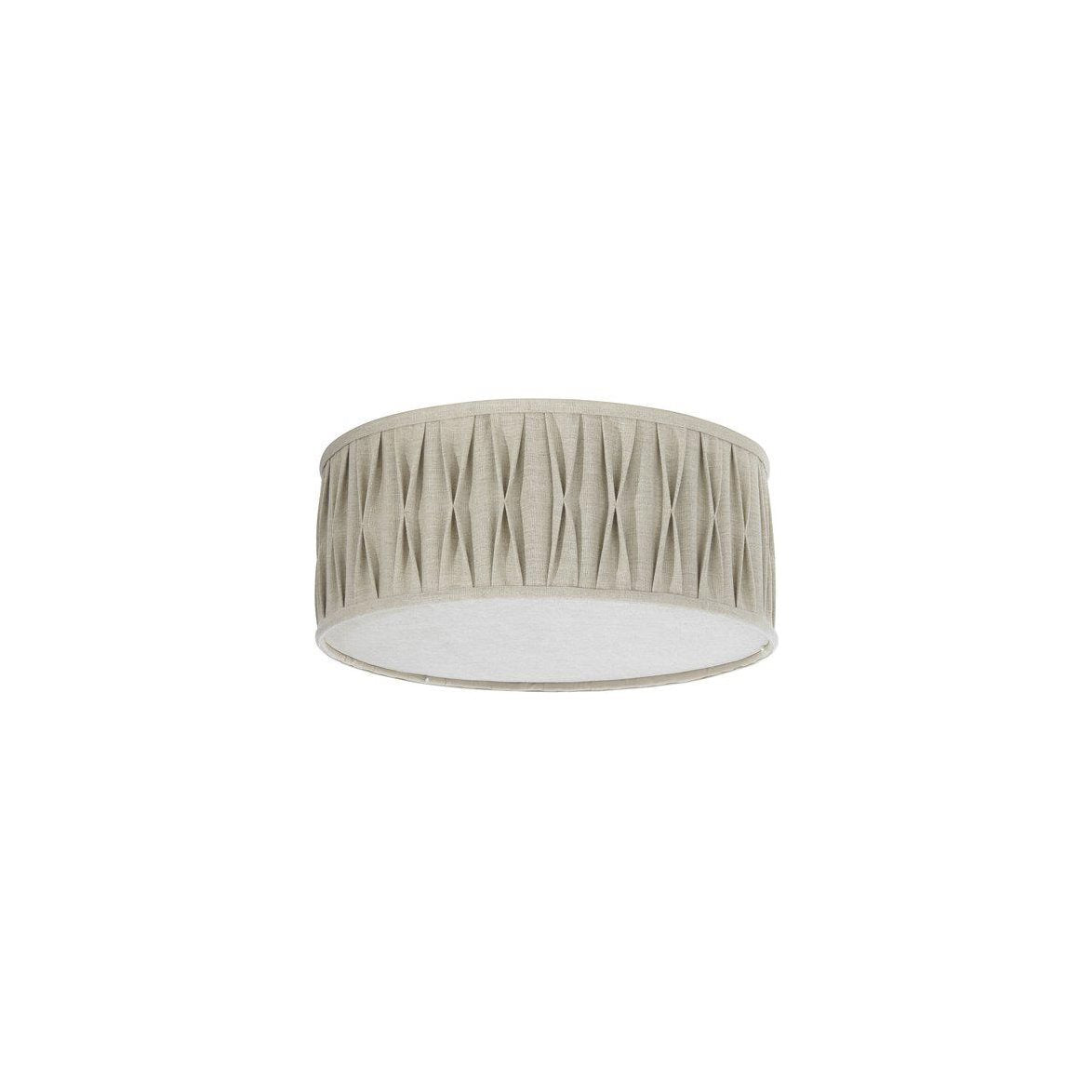Plafond Plissé beige med stygn